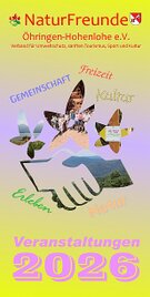 Naturfreunde Programm 2026 Das Titelblatt des neuen Naturfreunde Jahresprogrammes für 2026